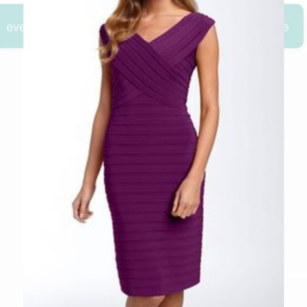 Adrianna Papell | Purple Bandage Bodycon Dress